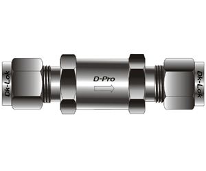 D-Pro Inline Filter Dk-Lok 1/2 230 micron Messing